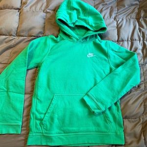 Nike youth Large green hoodie!